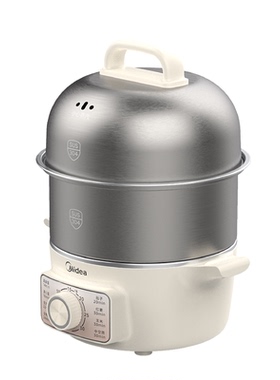 美的不锈钢预约定时煮蛋器蒸蛋器