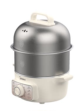 美的不锈钢预约定时煮蛋器蒸蛋器