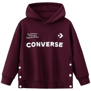 【CNY新年系列】匡威童装男童卫衣冬季新款复古学院风加绒打底衫