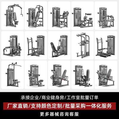 必确健身器材飞鸟蝴蝶机高位下拉训练器哈克深蹲机健身房器械商用