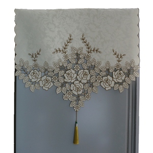 冰箱巾盖布美式欧式中式对开门单双开门家用刺绣花镂空布艺防尘罩