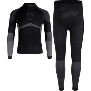 探拓户外秋冬季运动保暖内衣套装男女士款防风透气徒步登山睡衣服