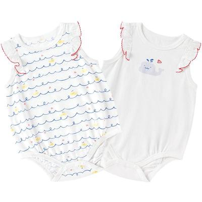 巴拉巴拉婴儿包屁衣哈衣爬服两件