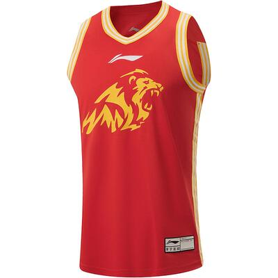 李宁凉爽V领男刺绣比赛上衣