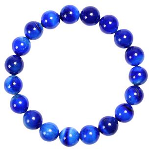 原矿老矿水墨蓝青金石圆珠手串金刚星月菩提佛珠手链文玩DIY配饰