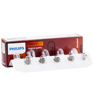 飞利浦12V/24V货车小插泡示宽灯W5W仪表灯13961牌照灯灯泡12961