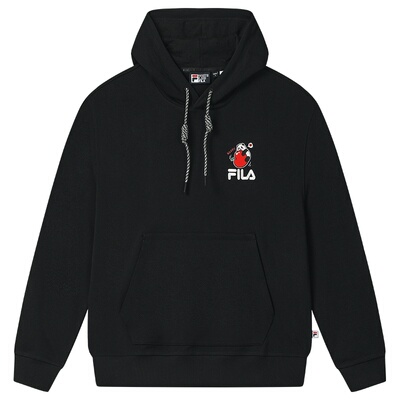 FILA斐乐情侣连帽宽松运动上衣