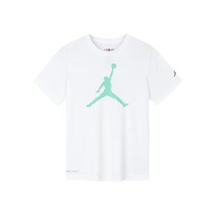 Jordan儿童短袖T恤夏季新款童装男童篮球透气运动上衣白JD2422067