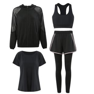 跑步运动女套装秋冬健身晨跑服速干专业大码休闲2025年新款瑜伽服