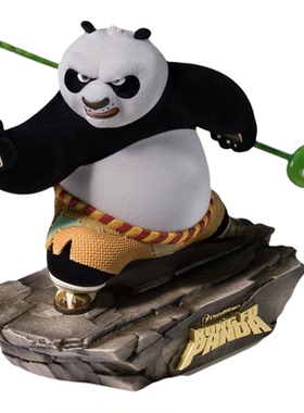 欢喜小将功夫熊猫摆件