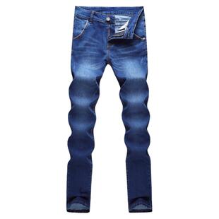 牛子裤子弹力牛仔裤男士秋冬潮流小裤脚韩版男生青少年修身小脚裤