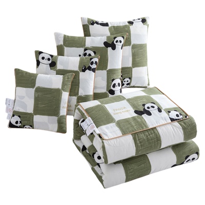 A类全棉|冬天加厚抱枕被子两用