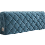 加厚全包床头罩夹棉软包皮床简约实木弧形弹力布艺万能靠背防撞套