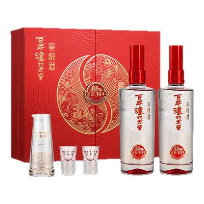 泸州老窖窖龄30年红红火火礼盒装