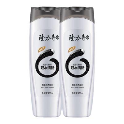 隆力奇黑芝麻洗发水乌黑柔顺光滑黑亮男女士洗头膏洗发露改善毛躁