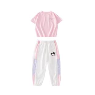 女童夏装2025新款短袖t恤纯棉夏款9大童洋气时髦衣服儿童夏季套装