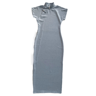 良音古法全开襟旗袍2025新款年轻款少女新中式民国风素雅宽松夏季