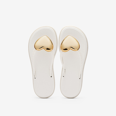 COOLCHAP浪花爱心人字拖