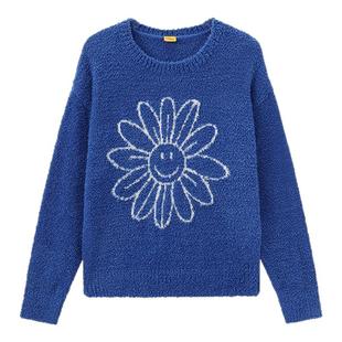 【徐若晗同款】wigglewiggle26年笑脸花运动保暖简约圆领家居服