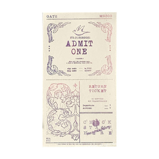 韩国mewmewbeam复古风票据装饰记事便签本便携手账拼贴装饰纸50张