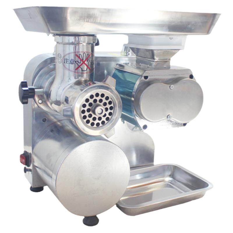 迪利22型商用电动不锈钢灌肠碎肉绞肉机绞切两用机绞碎切碎切片机