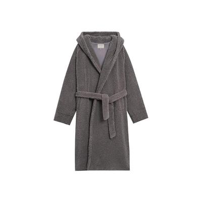 BODYDREAM BM重磅毛绒连帽浴袍男冬季宽松加厚风衣式可外穿睡袍潮