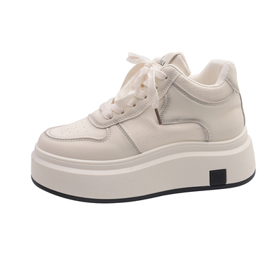 韩系小众板鞋女冬季高级感小白鞋