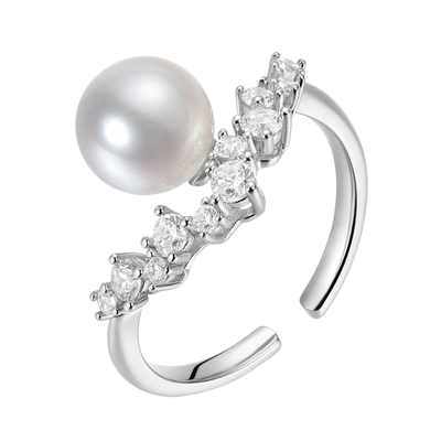 喜珠阁热气球珍珠戒指