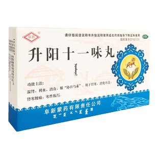 阜药 升阳十一味丸 60粒/盒消化不良寒性腹泻