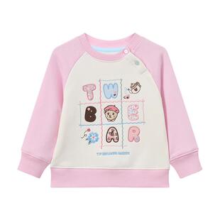 TeenieWeenie Kids小熊童装时尚舒适秋冬季男女宝加绒插肩袖卫衣