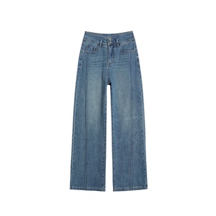 阔腿牛仔裤女2026新款春季高腰小个子复古垂感梨型显瘦宽松直筒裤