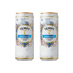 TEMPT诱惑七号诱惑9号易拉罐装西打果酒微醺女生低度酒气泡水果酒
