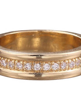 简约时尚金色铜镀戒指