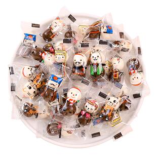 网红熊猫麦丽素卡通造型黑白巧克力节日糖果年货零食喜糖婚糖批发