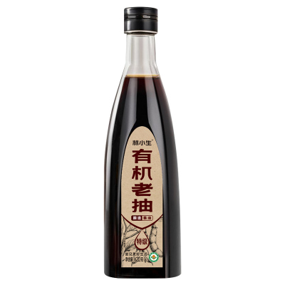林小生有机老抽620g家用酱油0添加防腐酱油上色炒菜烹饪酿造酱油