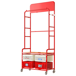 弗林斯衣架落地卧室立式挂衣架移动次净衣架家用衣帽架衣服置物架