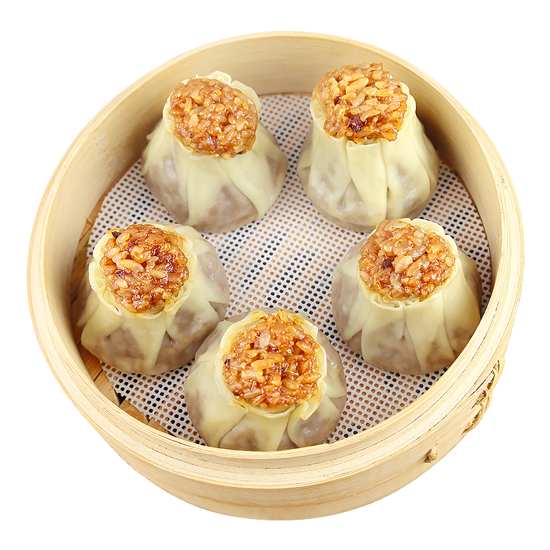 香山林约350只水晶糯米烧麦港式香菇肉沫早餐半成品餐饮店商用