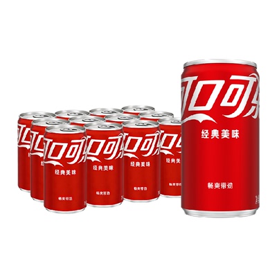 可口可乐碳酸饮料200ml*12罐