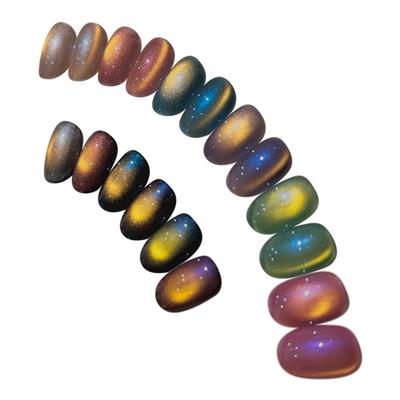 gaoy戈雅宇宙光年猫眼甲油胶2026年新款爆闪显白金光玻璃珠美甲胶