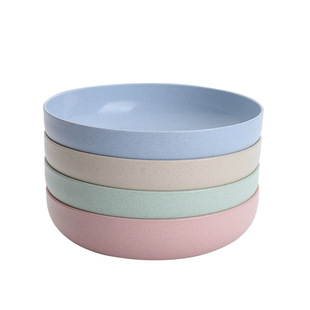 小麦秸秆餐具碟小圆盘饭菜碟吐骨碟家用糕点圆盘垃圾碟饭桌碟子