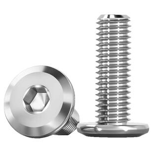 304不锈钢家具大平头倒边内六角螺丝 圆头斜边螺钉倒边螺栓M2-M12