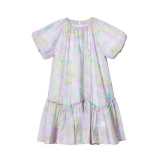 allblu幼岚【花仙子·水母泡泡袖连衣裙】儿童25春夏新女童不易皱