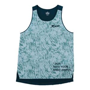 特步速干运动背心男2024秋季透气跑步无袖上衣专业马拉松运动服男