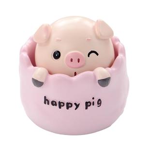 猪摆件办公室桌面工位情绪稳定神器解压治愈系礼物女生高级感小众