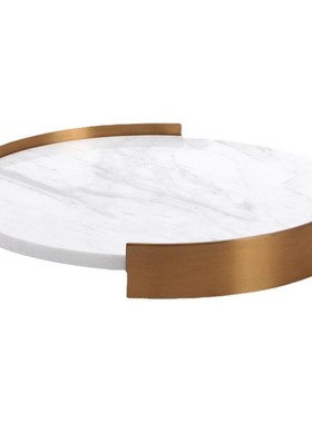 大理石铜轻奢简约高端样板房软装