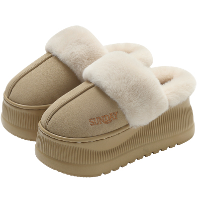 厚底增高棉拖鞋女款冬季2025新款