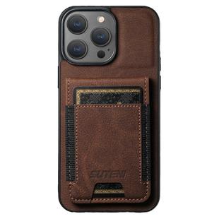 适用iphone 15 promax case苹果17/16Pro手机壳支架12/13插卡14plus手機11pro包咭高档后盖皮套leather cover