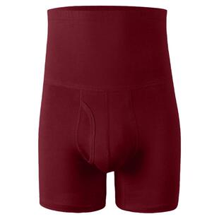 高腰内裤男加肥加大高腰深档纯棉防磨腿护腰保暖加长款平角内裤头