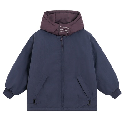 贝田女童冬季加厚保暖棉服外套