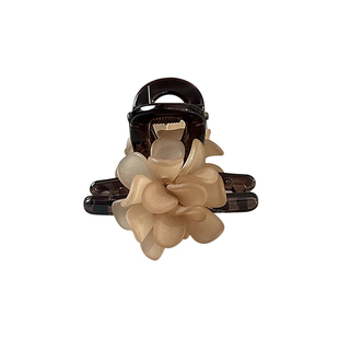 短发过渡期神器山茶花小抓夹半扎发发夹女后脑勺头饰短发半扎发饰